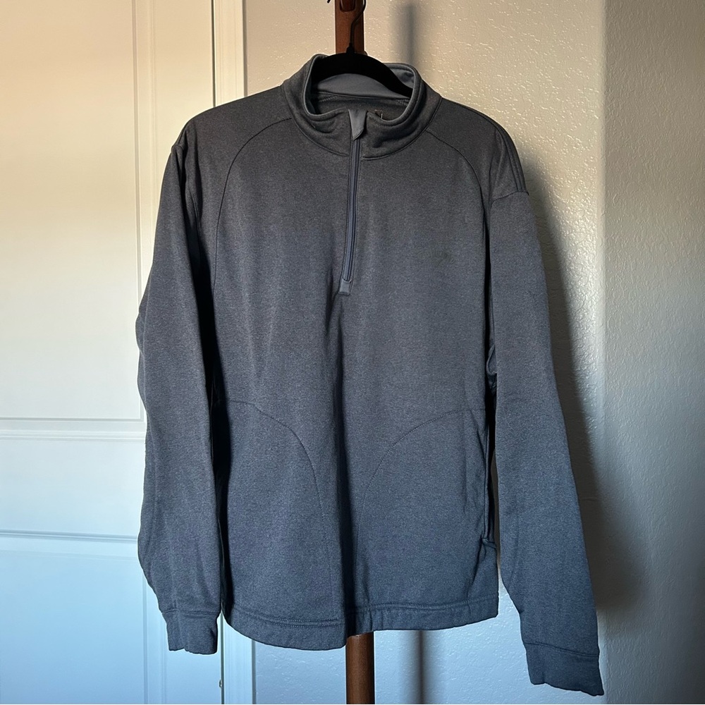 Men’s Callaway Grey Ottoman Quarter Zip Sweater Size Large |D78